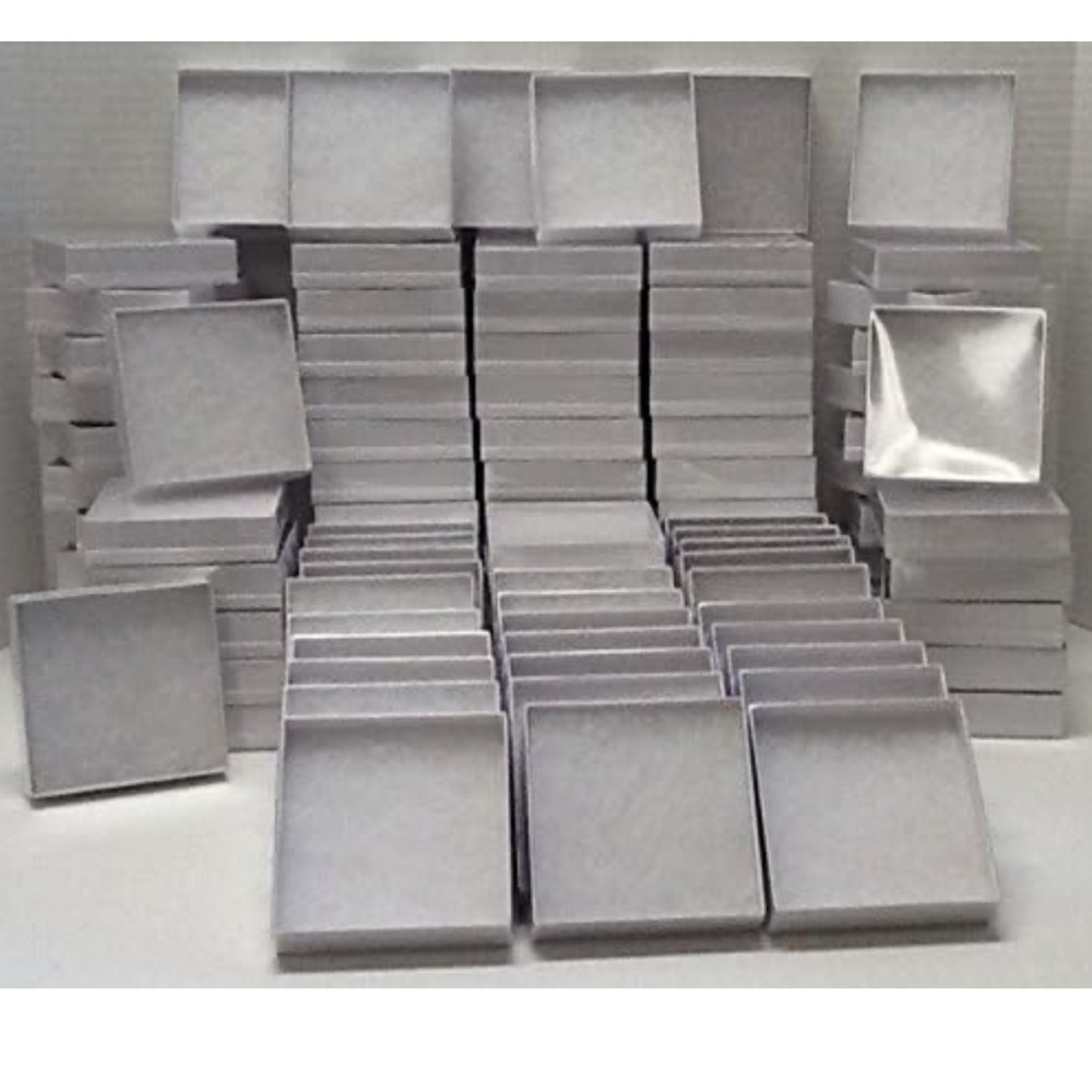 Swirl See Through Jewelry Boxes 96 pcs